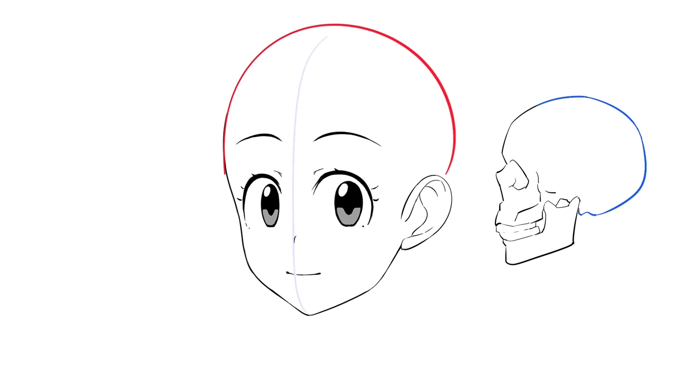 Step 4: angled head construction from the lesson