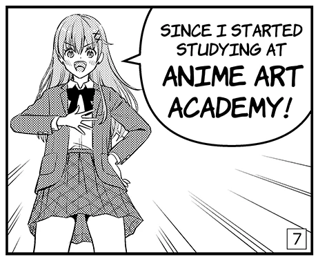 Since I started studying at Anime Art Academy!